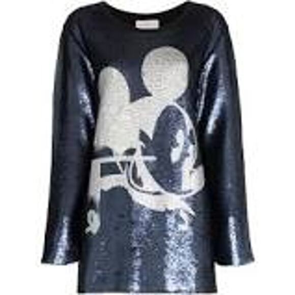 Faith Connexion X Disney Collab All Over Sequin Top Tunic Size Small New - Picture 4 of 13